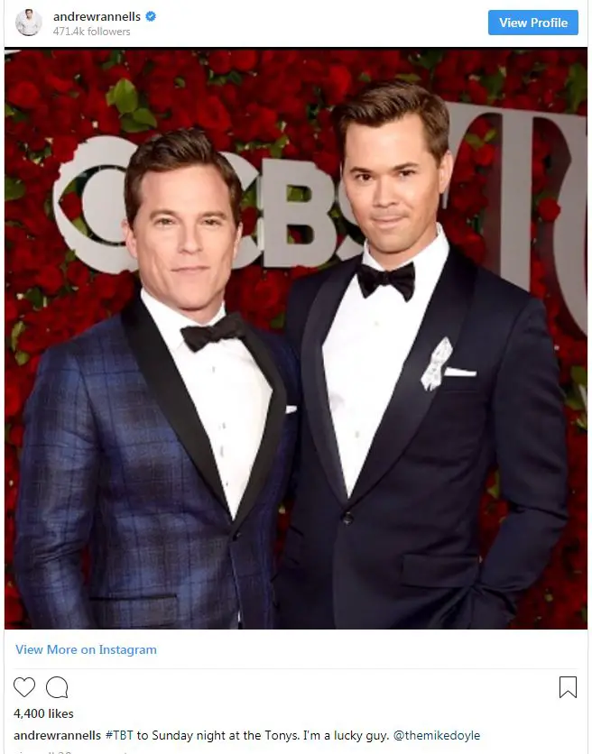 Openly Gay Actor Andrew Rannells Who is His Longtime Boyfriend/Partner?